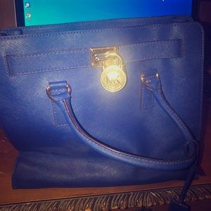 Michael Kors Purse Royal Blue Large